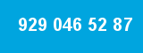 929 046 52 87 929 046 52 87